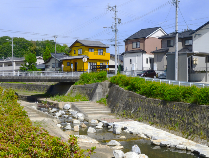 Ichikigawa Fish Ladder: Upstream Side